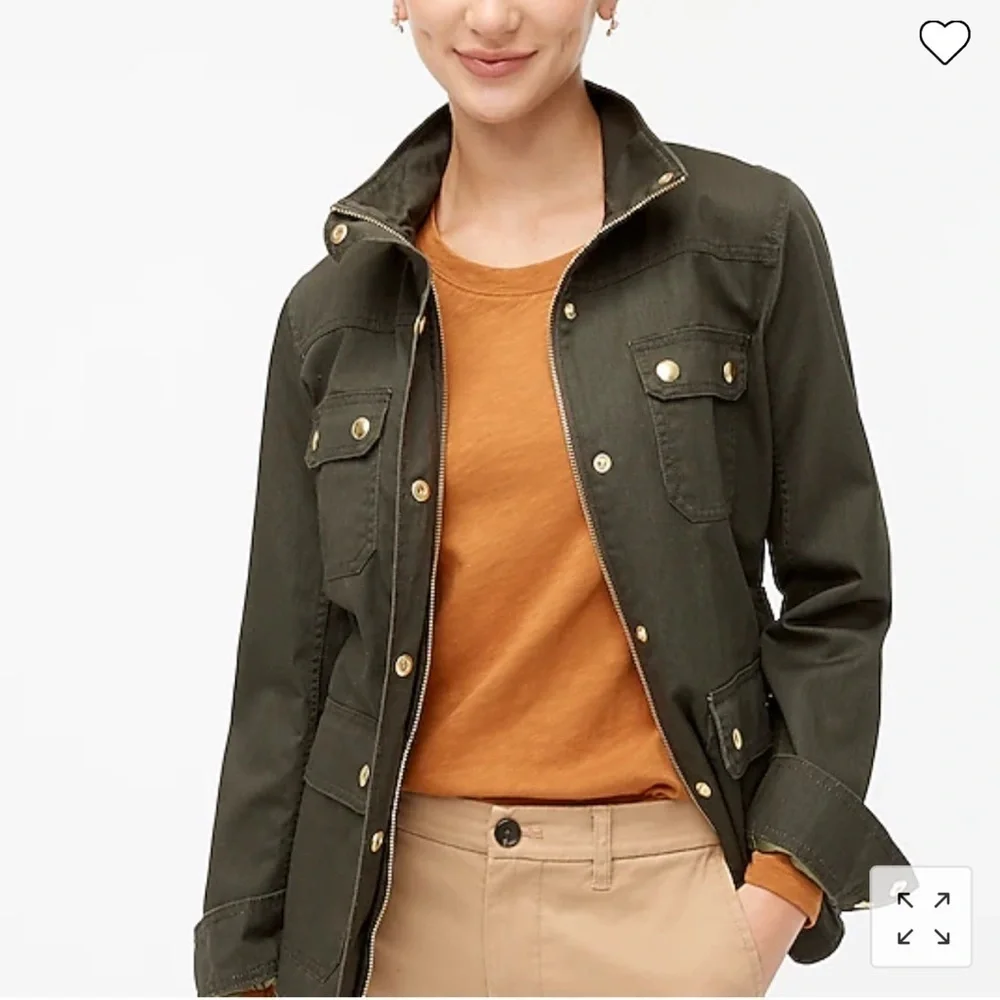 J. Crew Resin-Coated Twill Field Jacket